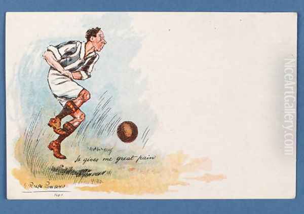 It Gives Me Great Pain, football postcard, 1903 - view 1