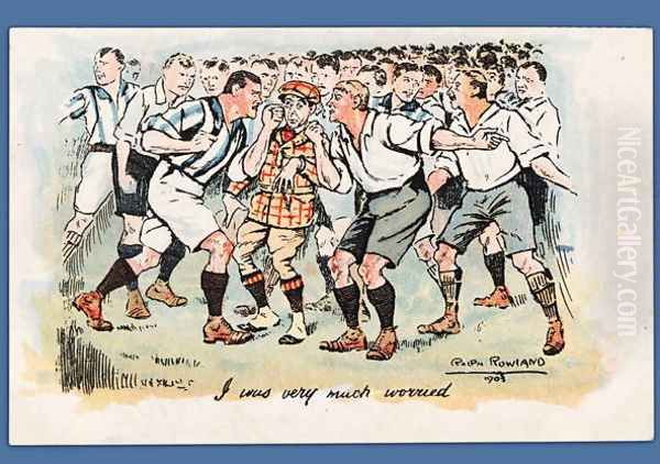 I Was Very Much Worried, football postcard, 1903 - view 1