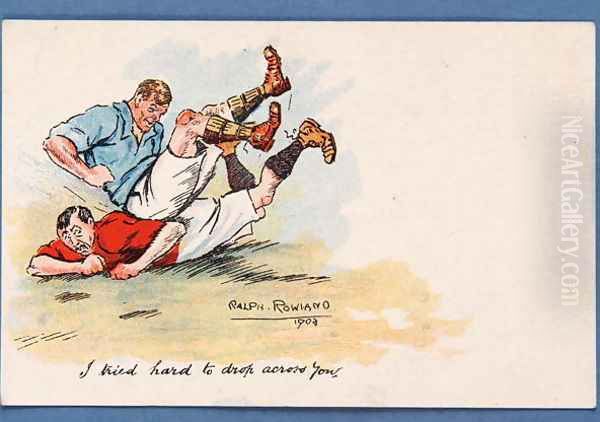 I Tried Hard To Drop Across You, football postcard, 1903 - view 1