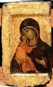 The Vladimir Madonna and Child, Russian icon, Moscow School