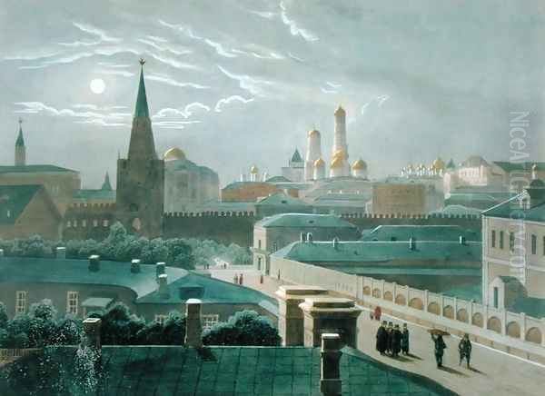 View of the Moscow Kremlin, 1840s - view 1