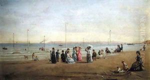 Seaside at Trouville by Henri Renard