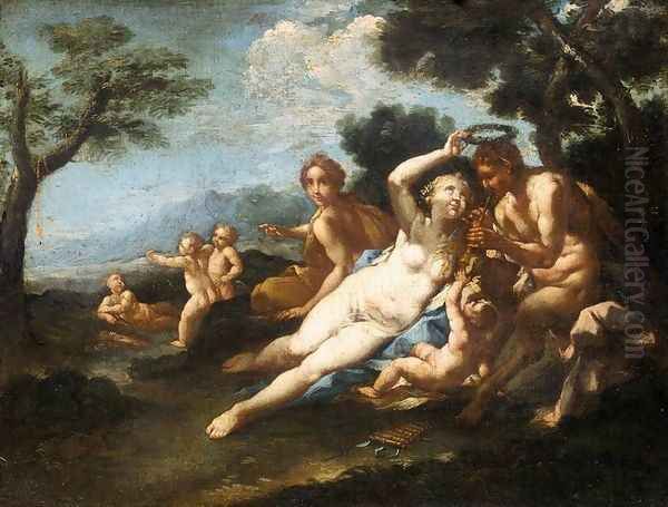 Satyr Crowned by a Nymph - view 1