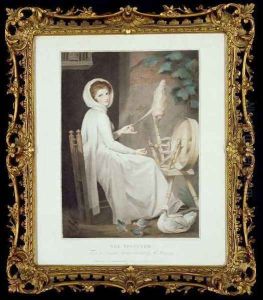 The Spinster, engraved by Thomas Cheesman 1760-c.1834, pub. by John and Josiah Boydell, 1789 by George Romney