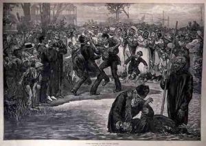 Negro Baptism in the United States, from The Illustrated London News, 21st May 1887 by Regamey, Felix