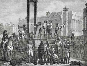 The Execution of Robespierre and his Followers in 1794, engraved by Jonnard by Renaud, Henri