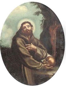 St. Francis holding a skull