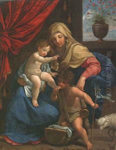 The Madonna and Child with Saint John the Baptist by Guido Reni