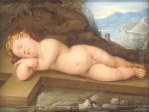 The Sleeping Christ Child by Guido Reni