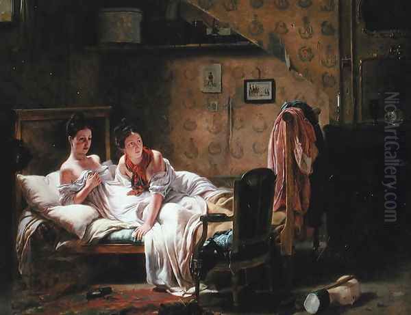 Two women in bed - view 1