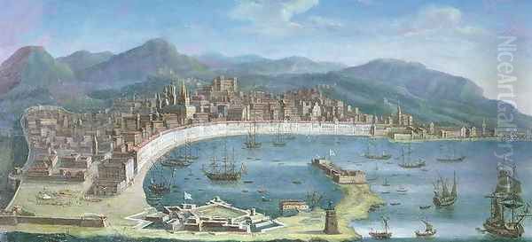 Messina - a Panoramic View of the Port - view 1