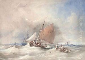 The Cromer pilot cutter No. 2 running out to meet the new arrival
