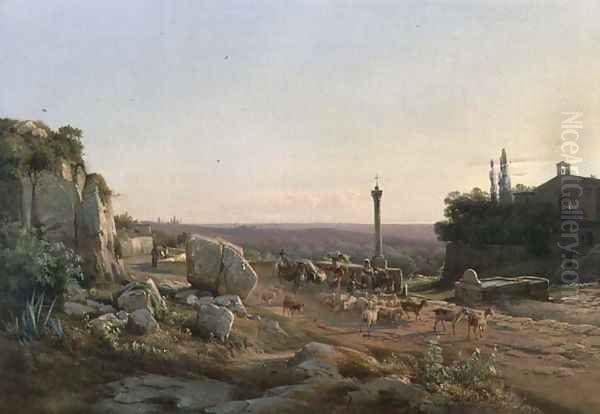 Near the Well, Tivoli, near Rome - view 1