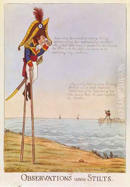 Napoleon and Pitt Observing Each Other c. 1809 - view 1