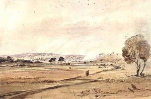 Sketch of the general appearance of Melbourne, Port Philip from the southward, c.1840 by Robert Russell