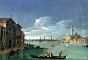 Venice from the Giudecca, San Giorgio Maggiore to the Right by (circle of) Richter, Johan Anton