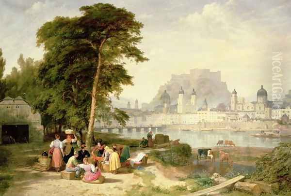 City of Salzburg, The Archbishops Palace on the Rock - view 1