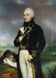 Portrait of Viscount Alexandre-Francois-Marie de Beauharnais 1760-94 after a painting by J. Guerin, 1834 by Georges Rouget