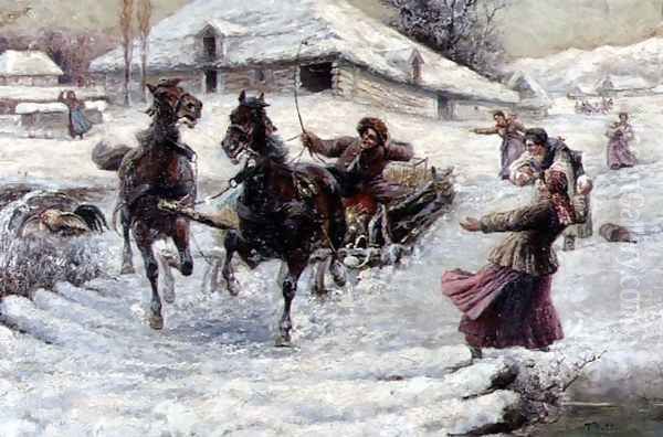 The Snowball Fight - view 1