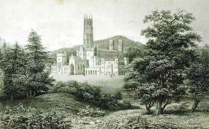 South-west view of Fonthill Abbey, engraved by T. Higham, 1823 by Rutter, J.