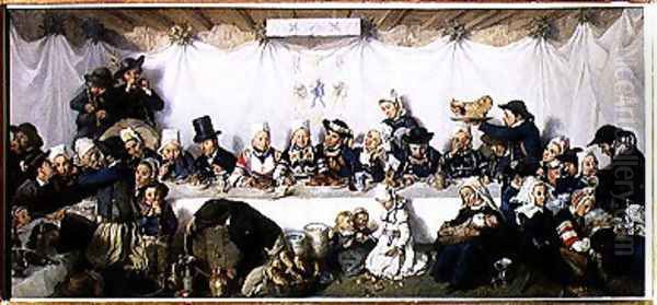 The Wedding Feast of Corentin Le Guerveur and Anne-Marie Kerinvel, 1880 - view 1