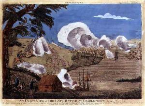 An exact view of the late Battle at Charlestown on 17th June 1775 by Bernard Romans