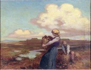 The Peat Gatherers by George William Russell