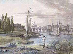 View of Dresden and the River Elbe, 1806 by C. Roes