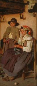 The knitter by Della Rocca