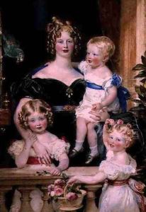 Mrs George Bankes and her Children, Georgina, Maria and Edmond, 1830 by Sir William Charles Ross
