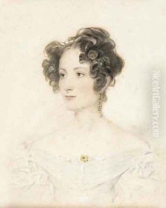 Portrait of a young lady, traditionally identified as Lady Caroline Lennox by Sir William Charles Ross