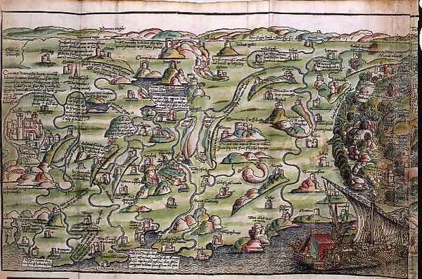 Map of the City of Jerusalem, from Peregrinatio in Terram Sanctam by Bernhard von Breydenbach 1440-97, 1486 - view 1