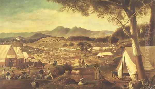 Gold diggings, Ararat, 1853 - view 1