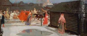 The Wedding Procession by Andrei Petrovitch Rjabuschkin