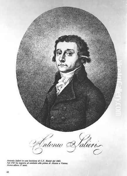 Antonio Salieri 1750-1825, Austrian composer, 1802 - view 1