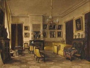 A view of a French interior by James Roberts