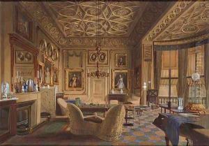 The Queen's sitting room, Buckingham Palace, London