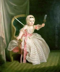 Portrait of a Child holding a Rattle Portrait of a Child holding a Rattle