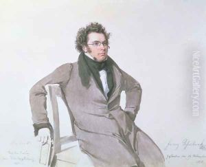 Franz Schubert 1797-1828, 1825 by Wilhelm August Rieder