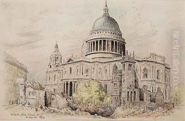 St. Pauls from Cannon Street after Bombing, 1946 - view 1