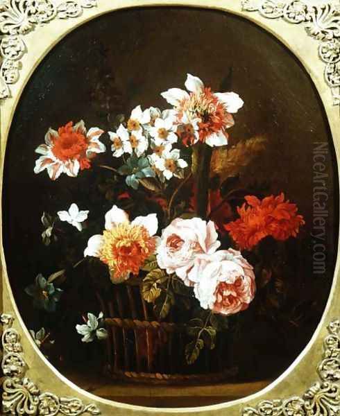 Still Life of Flowers in a Basket, 18th century - view 1