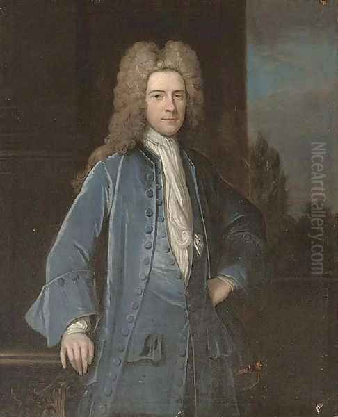 Portrait of a gentleman, traditionally identified as Samuel Chetham (1676-1745), of Turton and Castleton, Lancashire, three-quarter-length - view 1