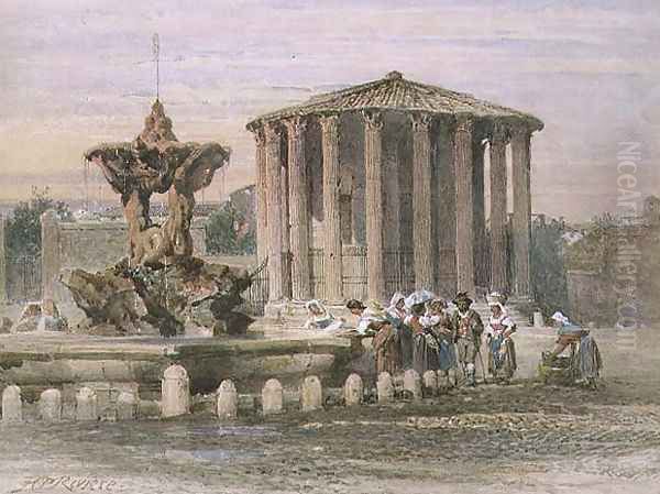 Fountain in Rome - view 1