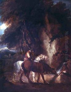 Horse Drinking by Samuel Williams II Reynolds