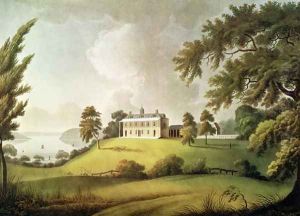 Mount Vernon, Virginia, home of George Washington, engraved by Francis Jukes 1745-1812 1800
