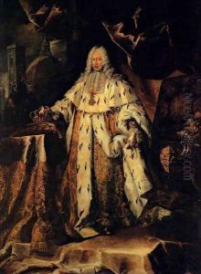Portrait of Gian Gastone de' Medici, Grand Duke of Tuscany by Franz Ferdinand Richter