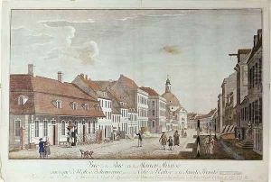 View of Mauer Strasse, Berlin, 1776 by Johann Georg Rosenberg