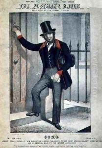 The Postmans Knock, cover of a song sheet, by Stephen Glover 1812-70, c.1850 by S. Rosenthal