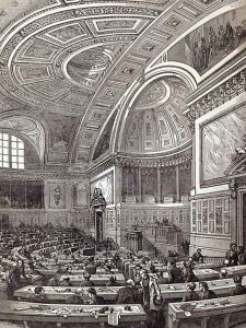 The French Chamber of Peers, from The Illustrated London News, 1st February 1845 The French Chamber of Peers, from The Illustrated London News, 1st February 1845