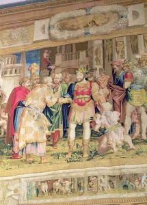 The Unification of the States, detail showing Francis I of France 1494-1547 by Rosso, Giovanni Battista